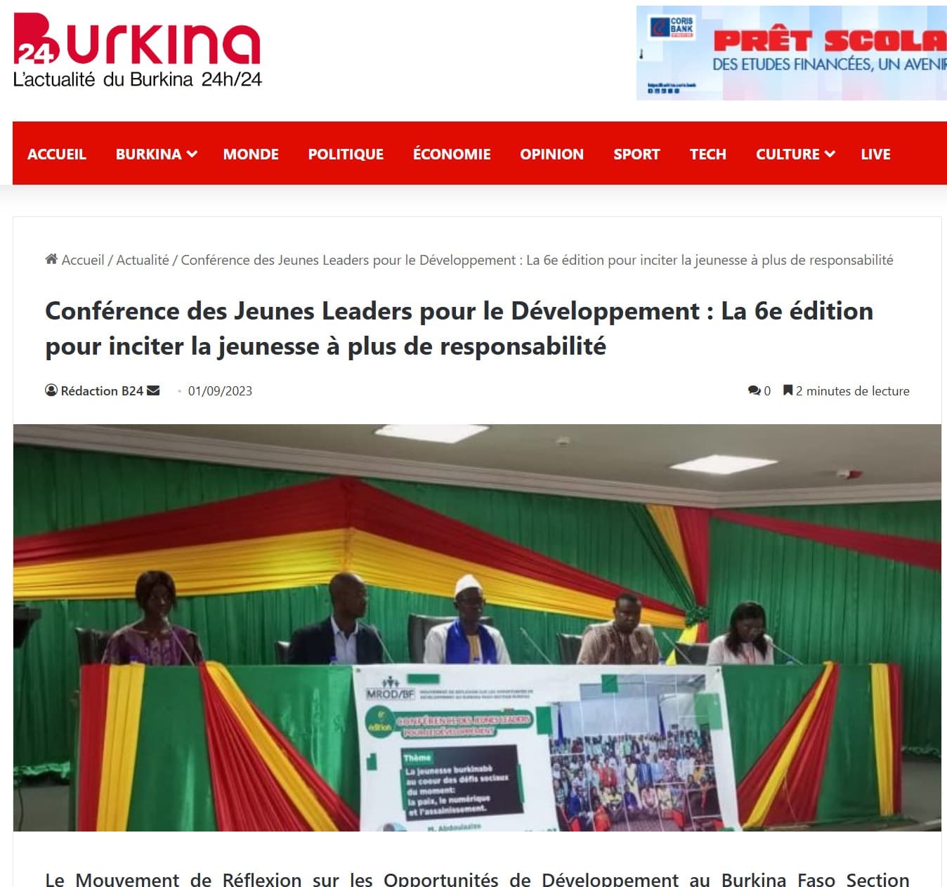 Publication d'articles sur les questions de développement — édition 3