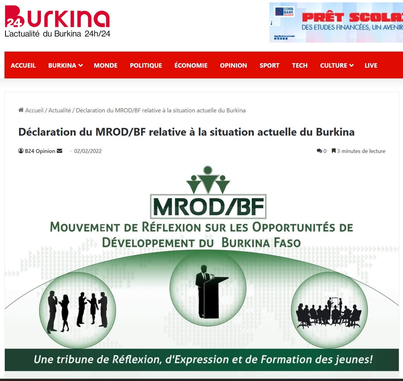 Publication d'articles sur les questions de développement — édition 4