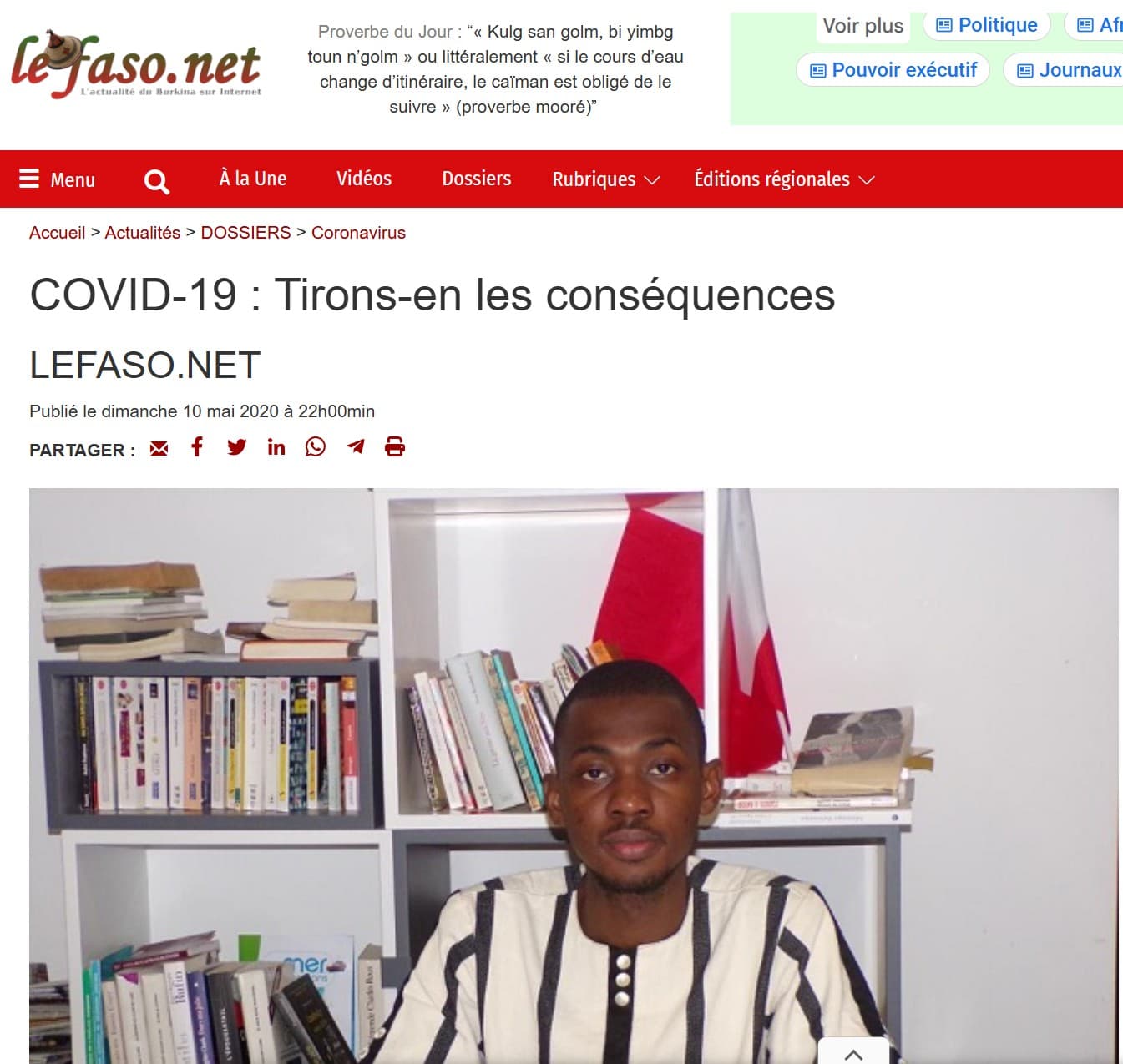 Publication d'articles sur les questions de développement — édition 6